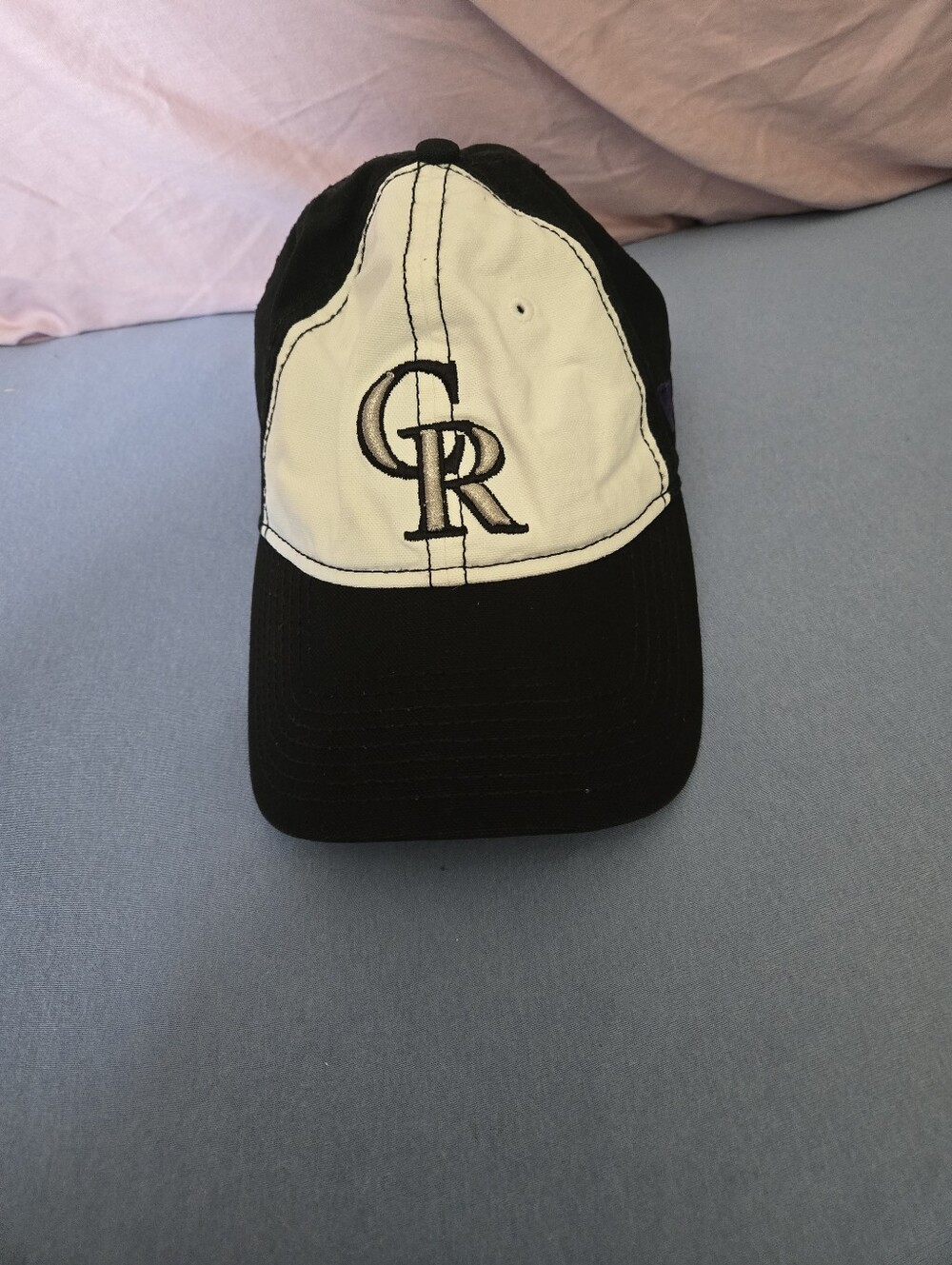 Colorado Rockies Black and White Baseball Cap